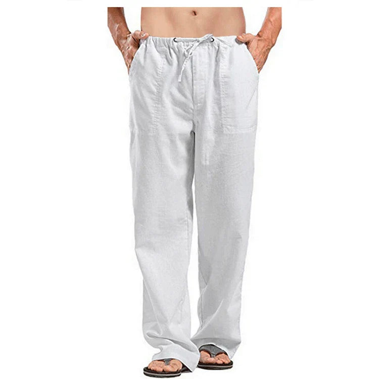Bordeaux™ - Pantalons d'Été en Coton et Lin
