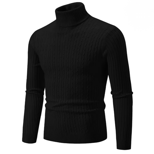 Enzo | Pull en tricot chaud avec col roulé