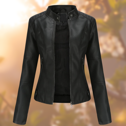 Julie | Veste en Cuir Élégante