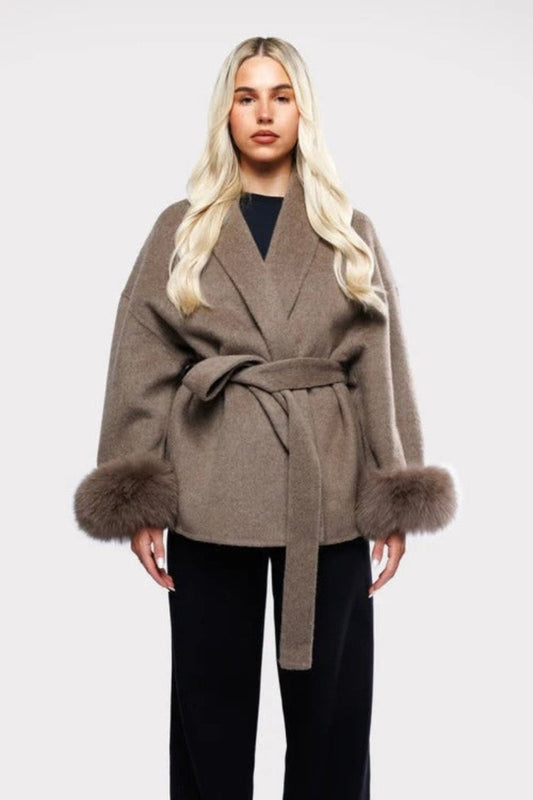 FIORENZA | MANTEAU EN LAINE LUXUEUX