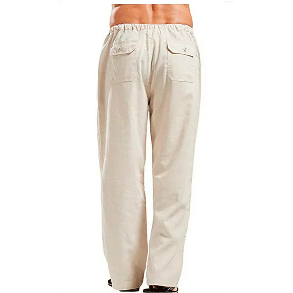 Bordeaux™ - Pantalons d'Été en Coton et Lin