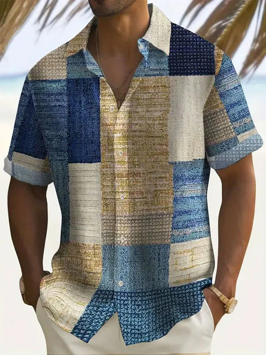 Aaron| Chemise Patchwork Aérée