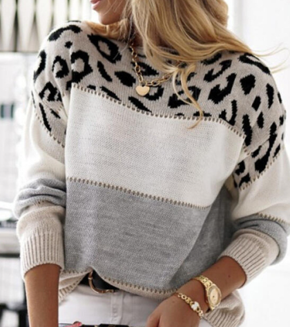 Lela | Pull Imprimé Léopard